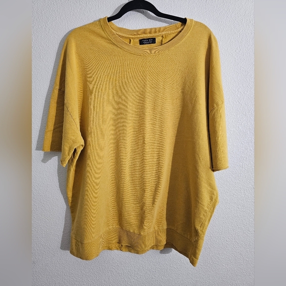 Zara Men Mustard Ribbed Shirt - Picture 2 of 5